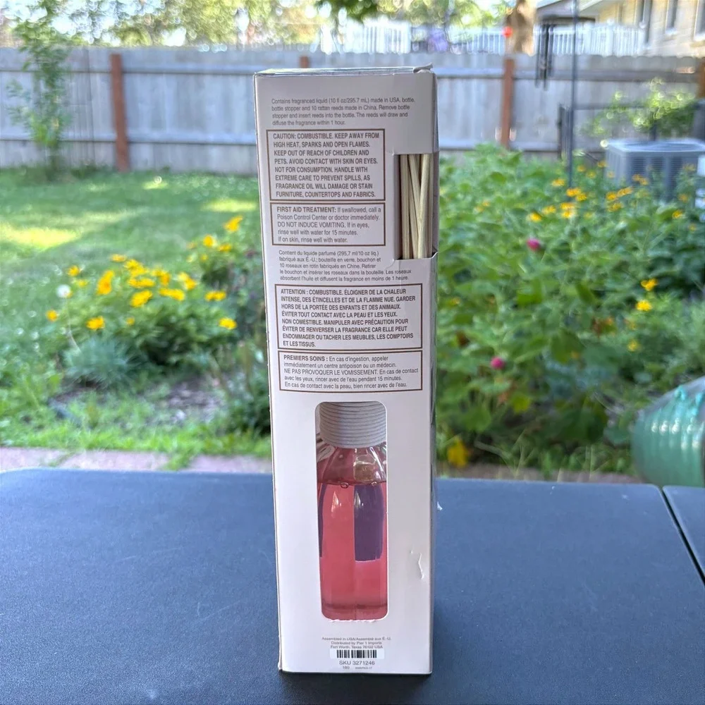 Pier 1 Imports Pink Champagne Reed Diffuser 10oz NEW SEALED